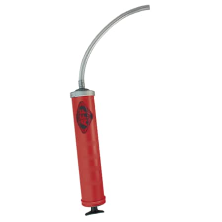 American Forge & Foundry Fluid Transfer Gun, Double Stroke, 16 oz Capacity, 12ft Vinyl Hose 8006